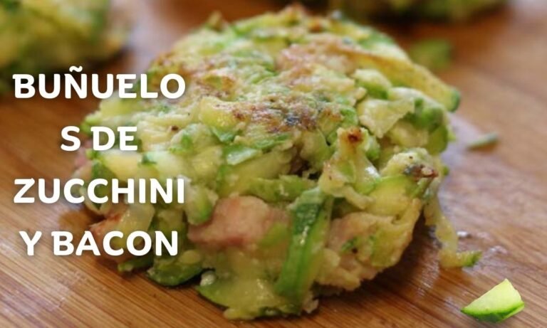 Buñuelos de Zucchini y Bacon