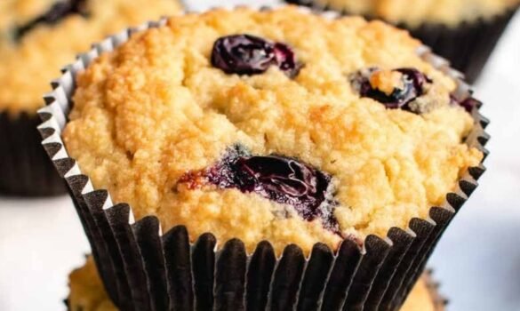 Muffins con Arándanos Delicia Saludable y Fácil de Preparar